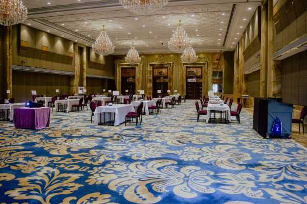 Prepared venue hall interior